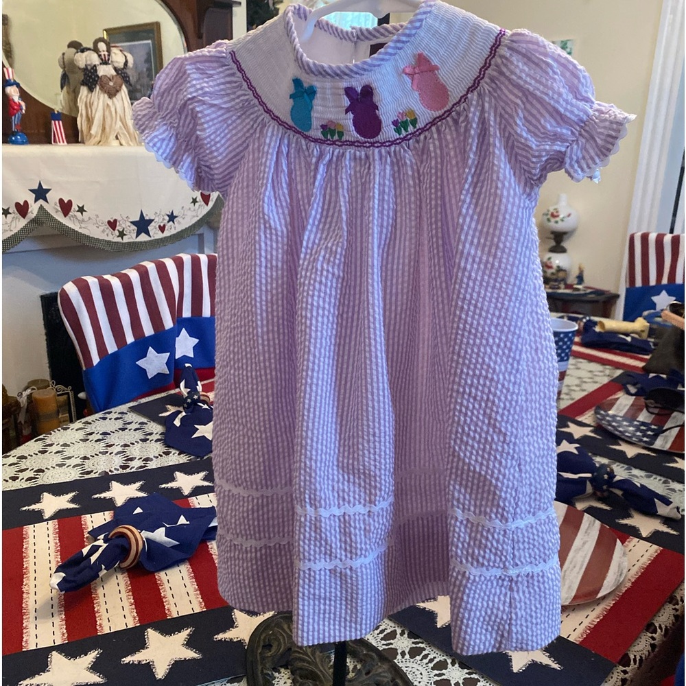 Lil Cactus Smocked Infant Girls dress size 12-24 months